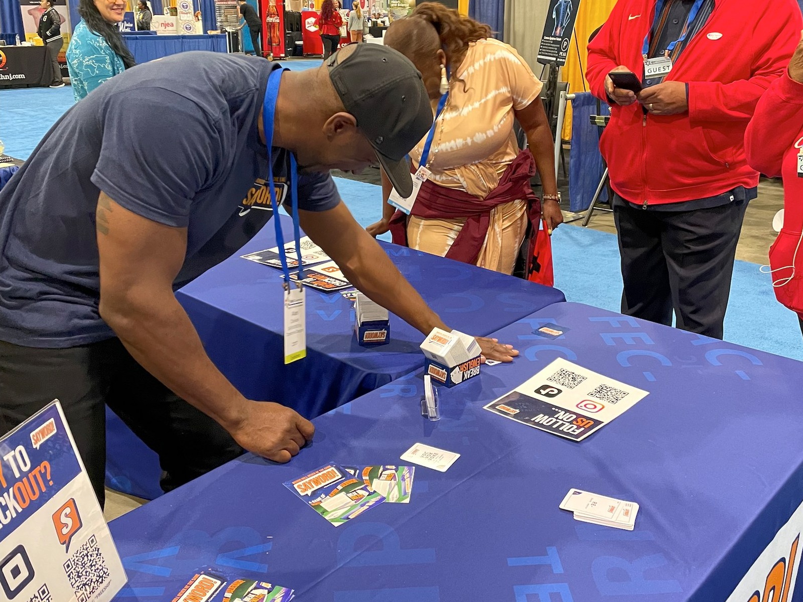 SAYWORD! being demonstrated at an education convention